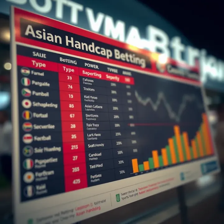 Graph highlighting popular betting types and tips for Nigerian sports bettors using Asian handicap