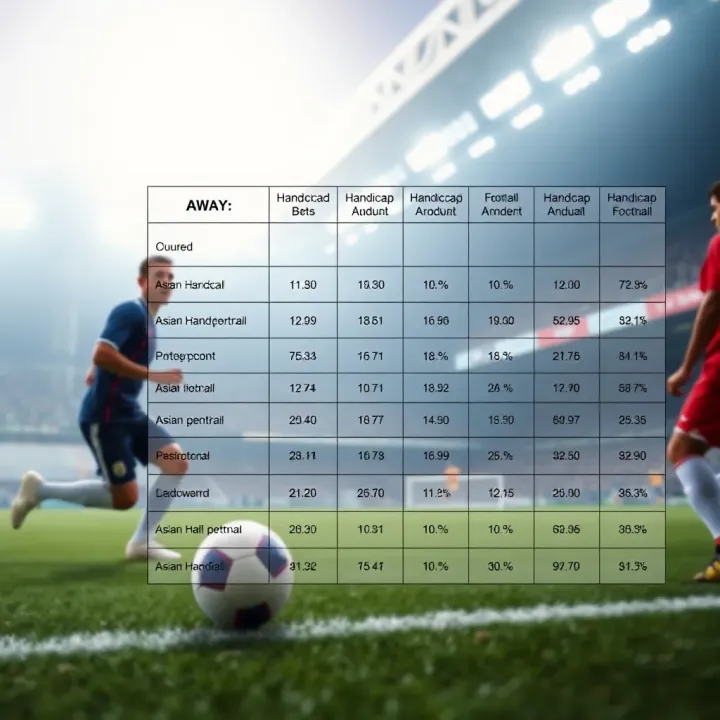 Comparison of Various Handicap Betting Types and Their Effects Comparison chart illustrating different types of handicap bets and their betting outcomes in football