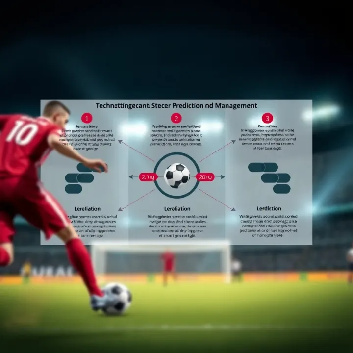 Diagram illustrating strategies for predicting accurate football match scores and managing betting stakes