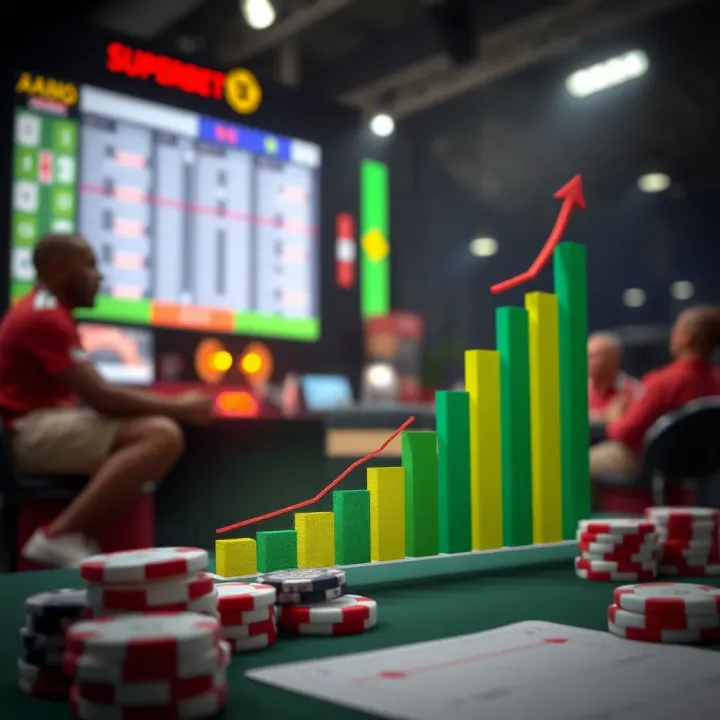 Graph showing increasing winning chances with strategic betting in Superbet Lucky Jet