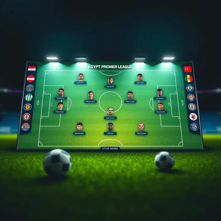 Strategic Formations and Tactical Insights in Egypt Premier League Tactical board showcasing strategic formations and player positions for Egypt Premier League teams