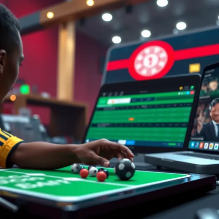 Illustration of secure online betting with payment methods suited for Nigerian users