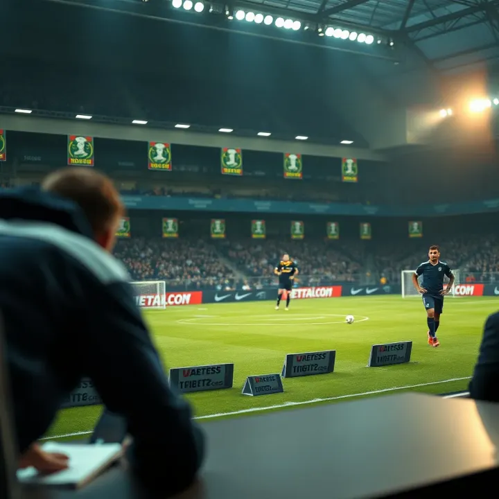 Tactical Insights and Team Form in Football Forecasting Tactical football board showing team formations and strategies in a coaching environment
