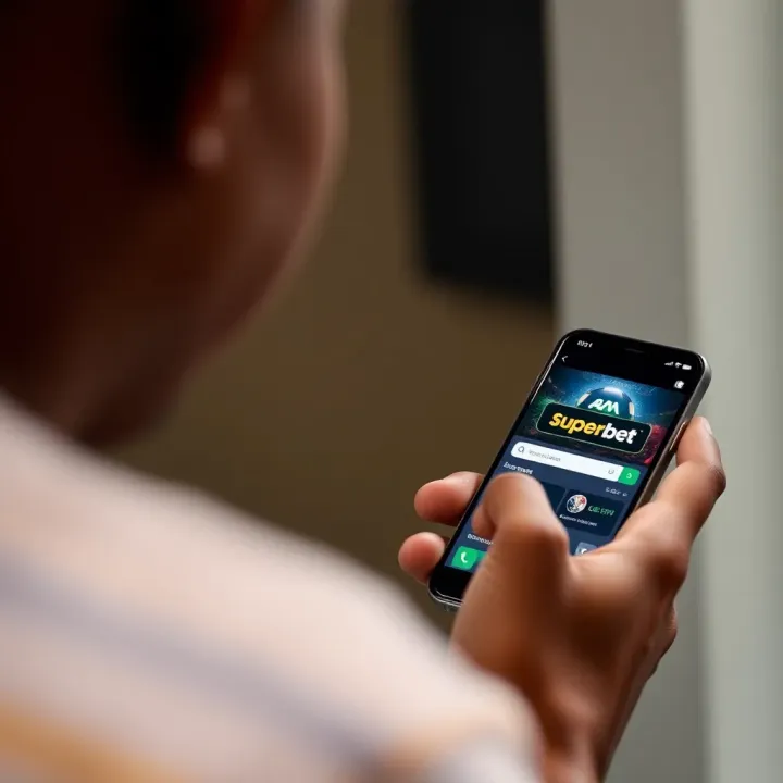 User downloading SuperBet app APK on Android device in Nigeria