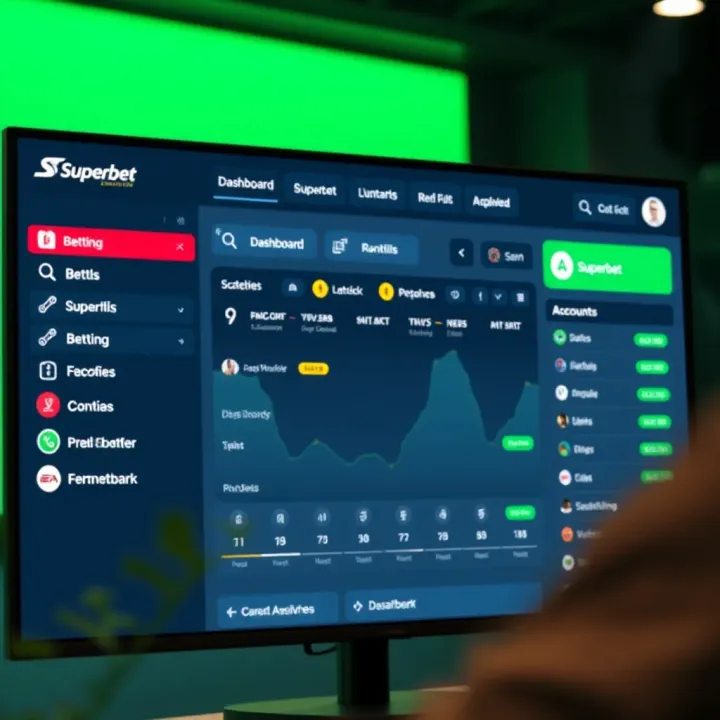 Navigating Your New Superbet Account Dashboard Superbet dashboard showing betting options and account balance