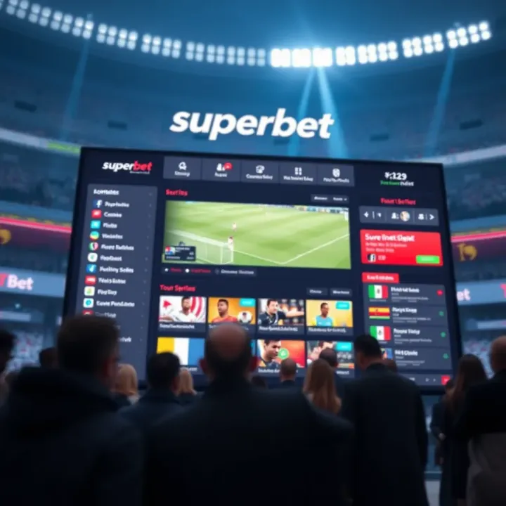 Superbet platform interface displaying sports betting options in Nigeria