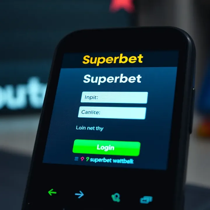 Old Superbet Mobile Platform Login Interface Screenshot of the old Superbet mobile platform login screen displaying input fields and login button