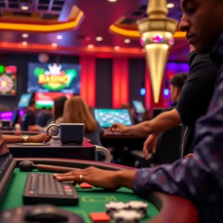 Secure Gaming Under Nigerian Casino Regulations Conceptual graphic showing secure online casino gameplay protected by Nigerian regulatory framework