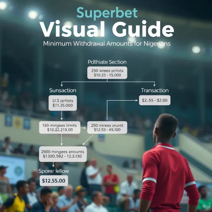 Visual Guide to Superbet Minimum Withdrawal Amounts and Transactions Graphic illustrating Superbet minimum withdrawal limits and transaction flow in Nigerian mobile context