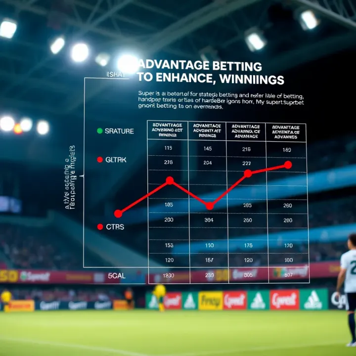 Chart illustrating strategic betting decisions using advantage points to maximize returns