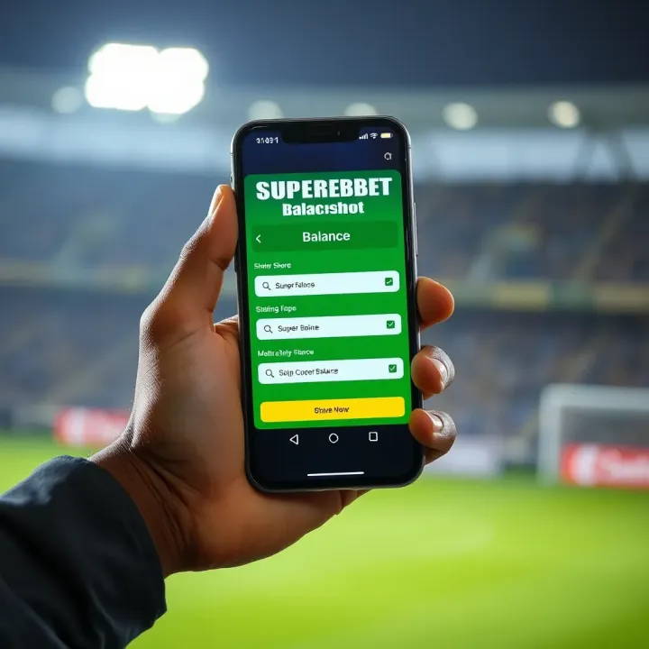 Capturing and Sharing Superbet Balance Screenshot on Mobile Mobile phone displaying a clear screenshot of Superbet balance with sharing options