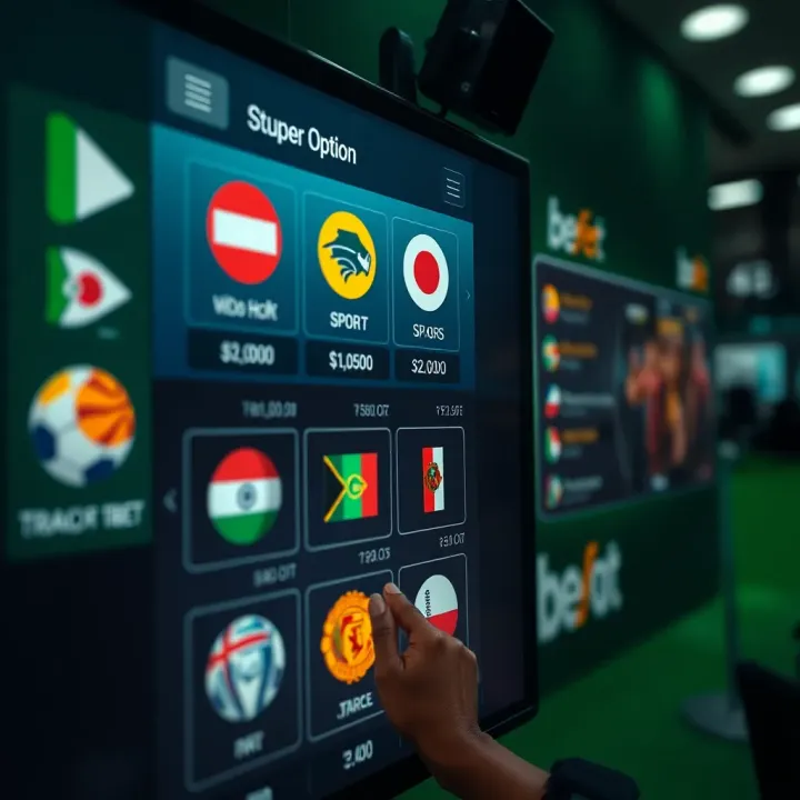 Exploring Betting Options and Payment Methods on Superbet Illustration of various sports icons with betting odds displayed on a digital screen