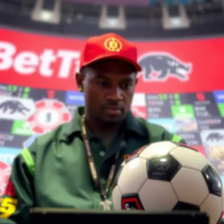 Conceptual illustration showing the risks and safe practices for online betting users in Nigeria