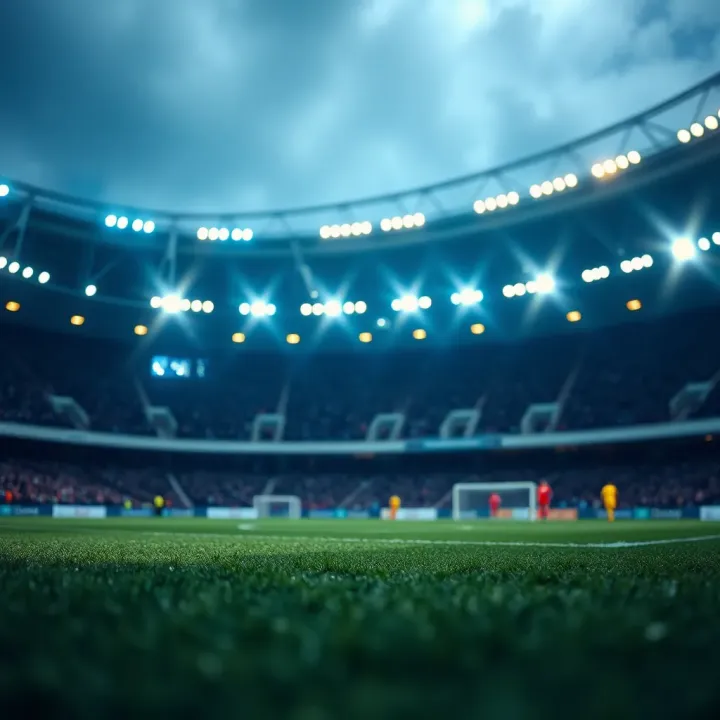 Football pitch displaying tactical formations and key player positions for upcoming matches