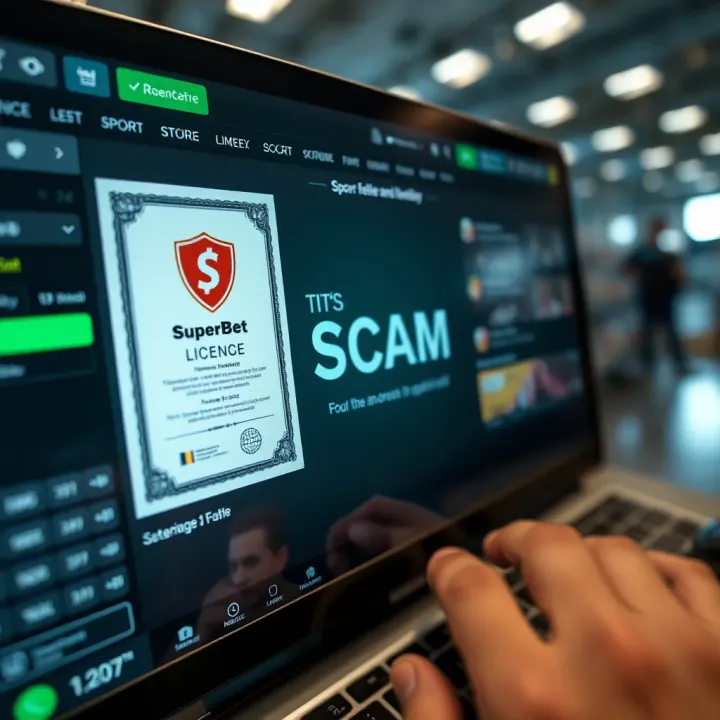 Verifying the Legitimacy and Security of SuperBet Secure online sports betting platform interface showing a license certificate and shield icon