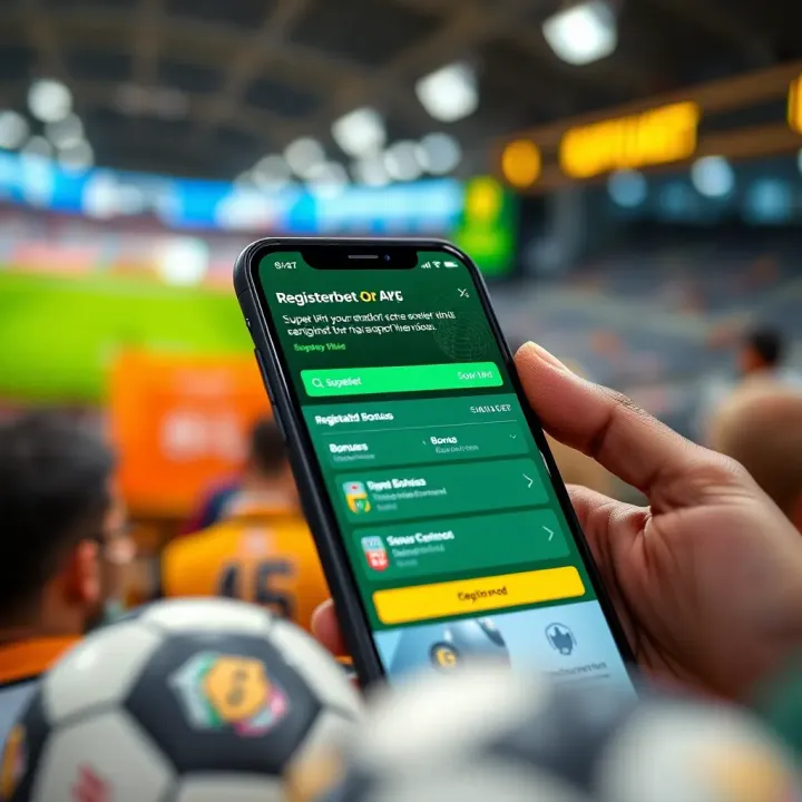 Registration and Bonus Features on Superbet Org APK Smartphone screen showing Superbet Org app registration and bonus offers