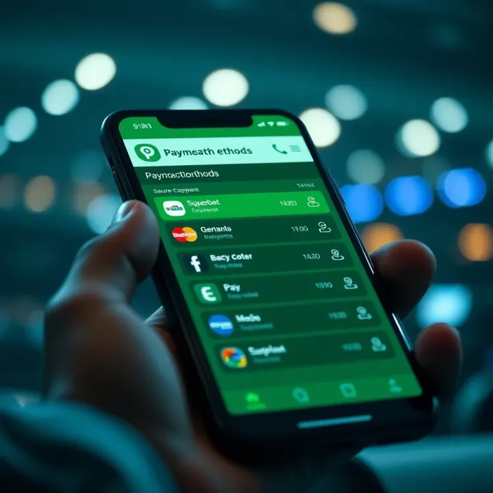 Payment Methods for Nigerian Users in Superbet Android App Secure transaction screen showing payment options suitable for Nigerian bettors in Superbet app
