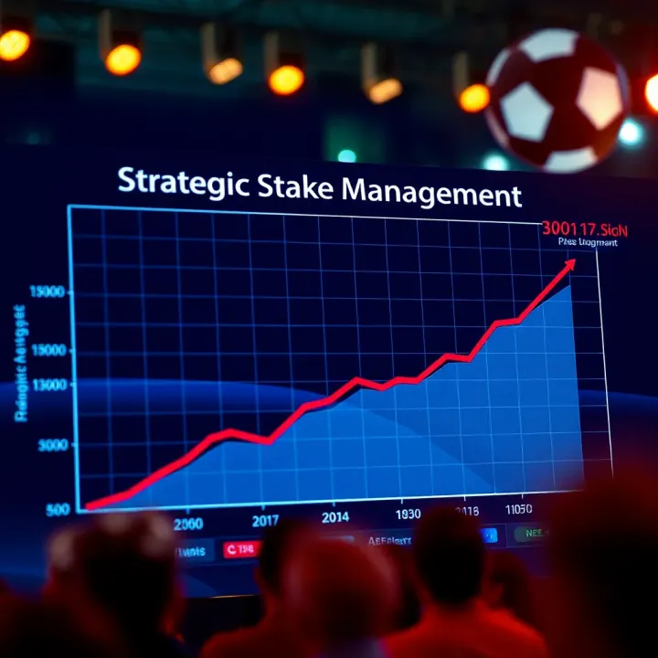 Strategic Stake Management for Smarter World Cup Bets Graph showing strategic stake management to optimize betting returns in football matches