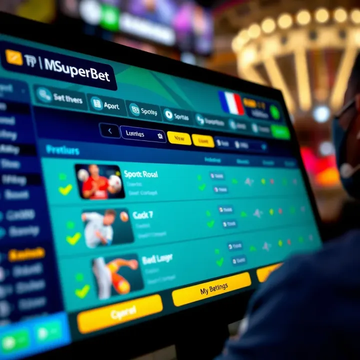 User interface displaying sports betting options on M Superbet NG platform