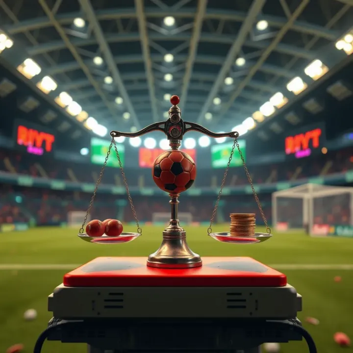 Conceptual illustration of risk and reward balance in online betting with automated tools