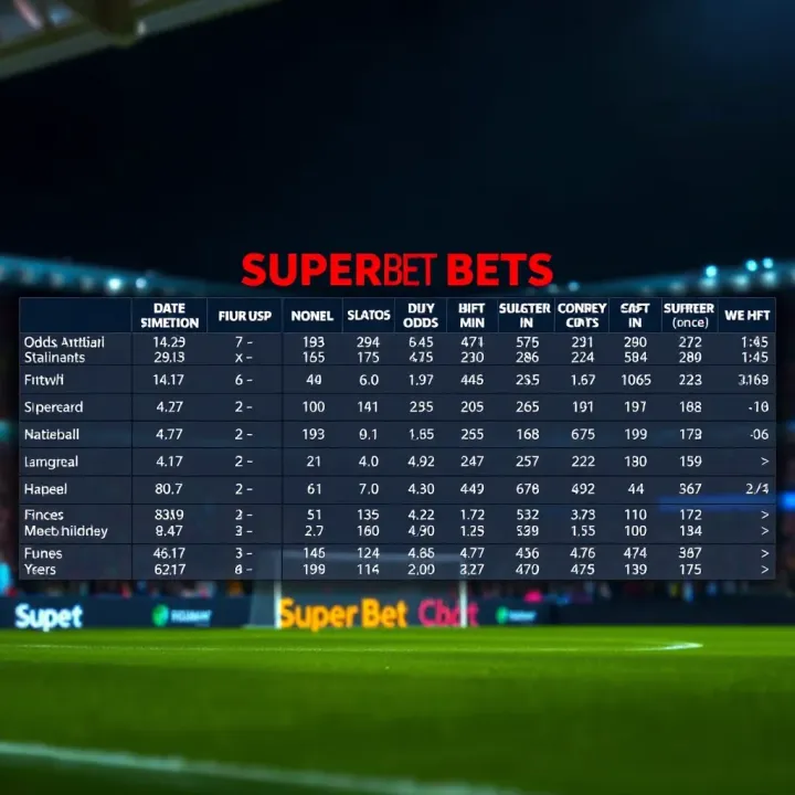 Interpreting Superbet Odds for HT FT Bets Chart showing how to read Superbet odds for HT FT bets