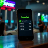 Mobile phone interface displaying Superbet USSD withdrawal limits on screen
